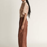 Lee Mathews Sloane Relaxed Pant in Copper