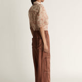Lee Mathews Sloane Relaxed Pant in Copper