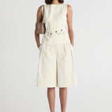 Friends With Frank The Sofie Shorts in Ivory