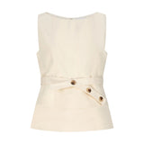 Friends With Frank The Sofie Top in Ivory
