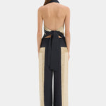 Sir Sona Halter Tie Top in Geo Scape - styled look