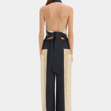 Sir Sona Halter Tie Top in Geo Scape - styled look