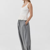 St Agni Balloon Ballet Top in Talco - styled look