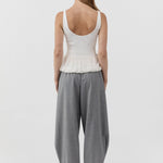 St Agni Balloon Ballet Top in Talco - outfit inspiration