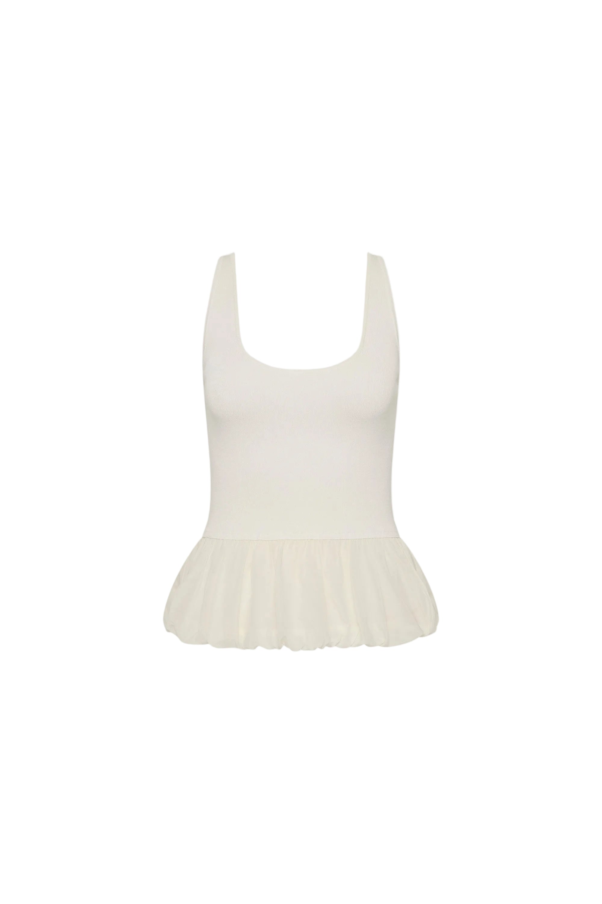 St Agni Balloon Ballet Top in Talco