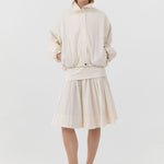 St Agni Balloon Jacket in Talco - side view