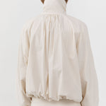 St Agni Balloon Jacket in Talco - close up