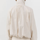 St Agni Balloon Jacket in Talco - close up