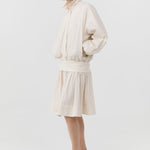 St Agni Balloon Jacket in Talco - close up