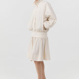 St Agni Balloon Jacket in Talco - close up