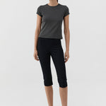 St Agni Compact Cotton Capri Pants in Black - outfit inspiration
