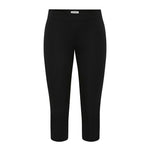 St Agni Compact Cotton Capri Pants in Black