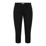 St Agni Compact Cotton Capri Pants in Black