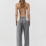 St Agni Fringe Tie Top in Talco - outfit inspiration
