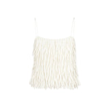 St Agni Fringe Tie Top in Talco