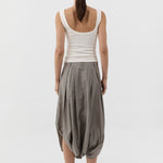St Agni Organic Cotton Scooped Ballerina Top in Talco - outfit inspiration