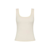 St Agni Organic Cotton Scooped Ballerina Top in Talco