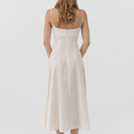 St Agni Panelled Bustier Dress in Talco - outfit inspiration