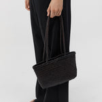 St Agni Petit Bagu Bag in Coffee - detail view