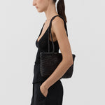 St Agni Petit Bagu Bag in Coffee - close up