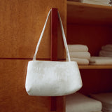 St Agni Petit Origami Bag in Talco - close up