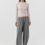 St Agni Relaxed Balloon Pants in Cobblestone - side view