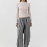 St Agni Relaxed Balloon Pants in Cobblestone - side view