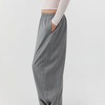 St Agni Relaxed Balloon Pants in Cobblestone - close up
