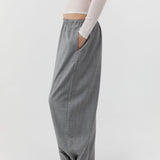 St Agni Relaxed Balloon Pants in Cobblestone - close up