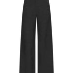 St Agni Silk Wool Jacquard Minimal Pants in Black