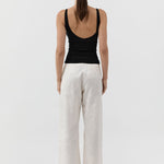 St Agni Silk Wool Jacquard Minimal Pants in Talco - outfit inspiration