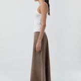 St Agni Suede Circle Skirt in Earth - outfit inspiration
