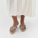 St Agni Urchin Heel 50 in Parchment - styled look