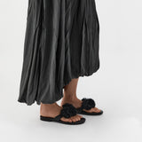 St Agni Urchin Slide in Black - side view