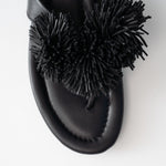 St Agni Urchin Slide in Black - styled look