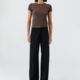 St Agni Organic Cotton Baby Tee in Fudge