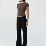 St Agni Organic Cotton Baby Tee in Fudge