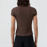 St Agni Organic Cotton Baby Tee in Fudge