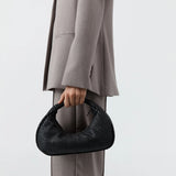 St Agni Lattice Weave Bon Bon Bag in Black