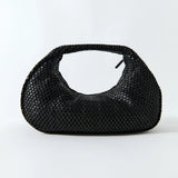 St Agni Lattice Weave Bon Bon Bag in Black