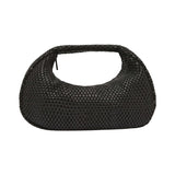 St Agni Lattice Weave Bon Bon Bag in Black