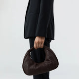 St Agni Lattice Weave Bon Bon Bag in Coffee