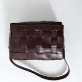 St Agni Woven Envelope Mini Tote in Chocolate