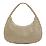 St Agni Suede Large Bon Bon Bag in Rock