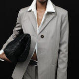 St Agni Lattice Weave Large Tote in Black