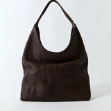 St Agni Lattice Weave Large Tote in Black