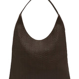 St Agni Lattice Weave Large Tote in Coffee