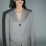 St Agni Linea Oversized Sunglasses in Black and Grey