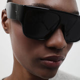 St Agni Linea Oversized Sunglasses in Black and Grey