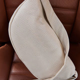 St Agni Perforated Crescent Bag in Tofu